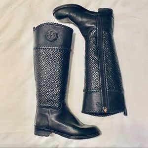 Tory Burch quilted Riding boots